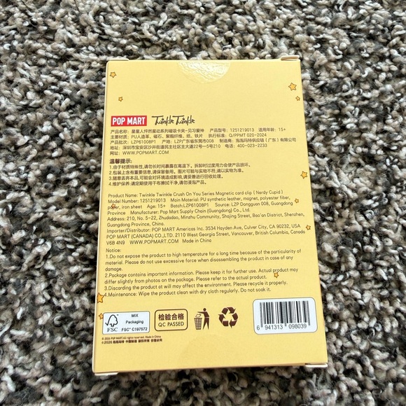 Twinkle Twinkle Crush On You Magsafe Magnetic Card Clip Phone Stand Nerdy Cupid - Picture 3 of 3